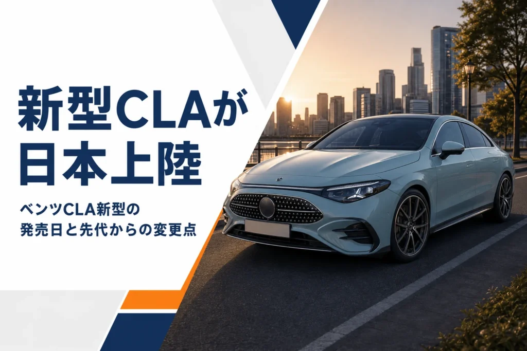 日本で発売された新型ベンツCLAのセダン